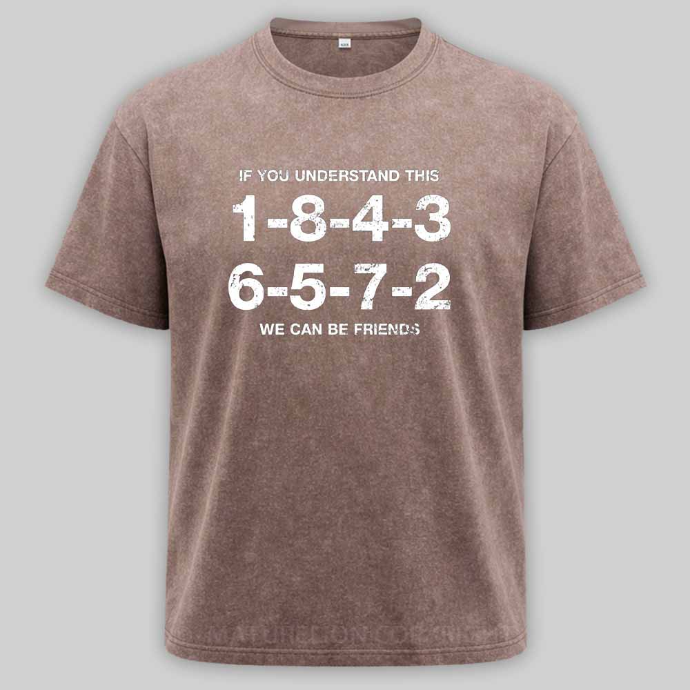 Maturelion 1-8-4-3-6-5-7-2 Firing Order Washed T-shirt