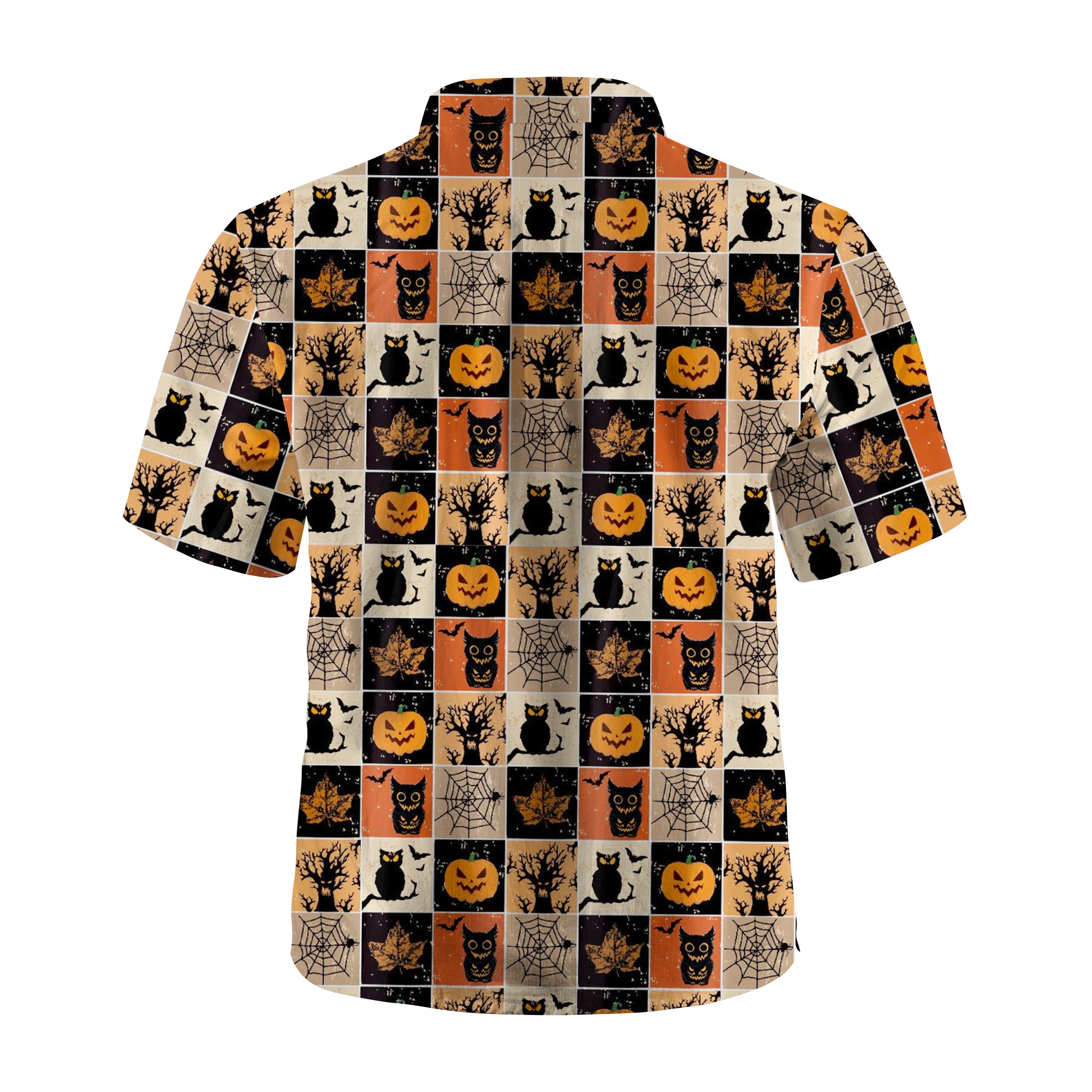 Maturelion Funny Halloween Owl Hawaiian Shirt
