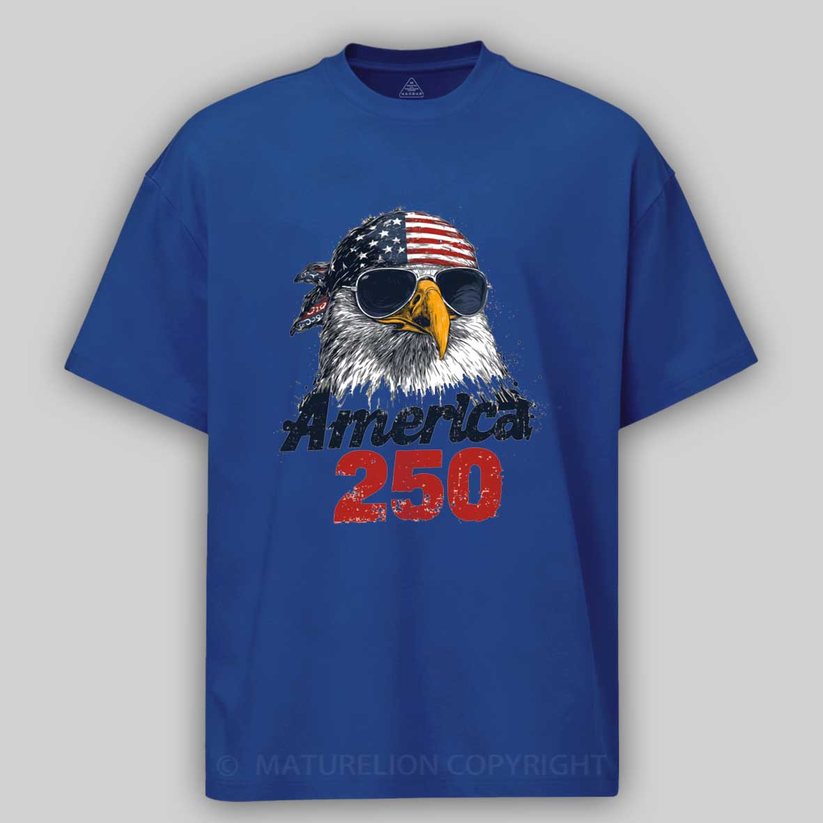 Maturelion Bald Eagle America 250th Anniversary T-Shirt