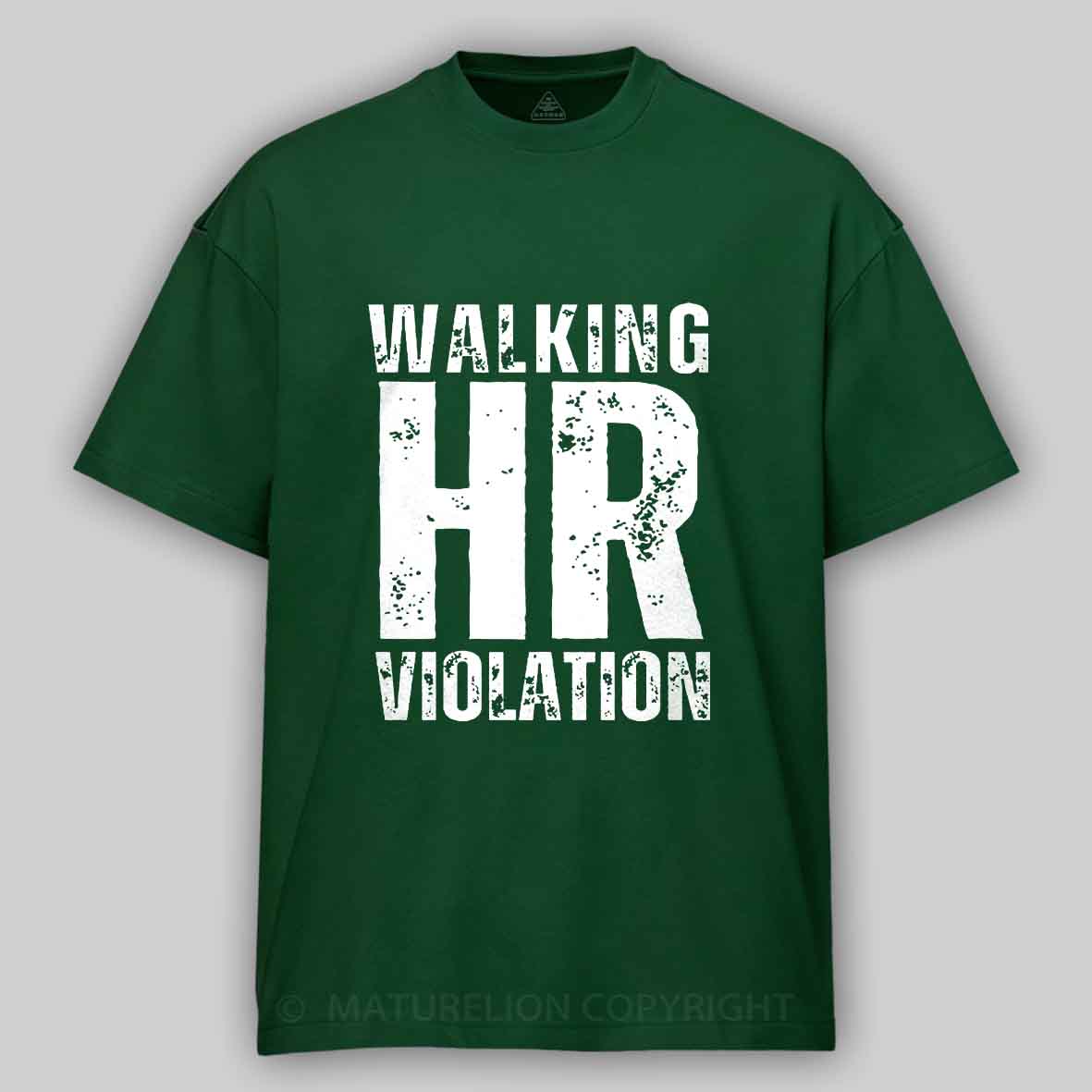 Maturelion Walking HR Violation Unisex Cotton T-shirt