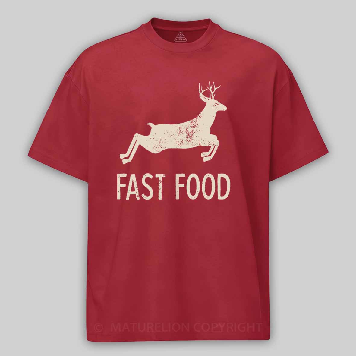 Maturelion Fast Food Funny Men Hunting Unisex Cotton T-shirt 