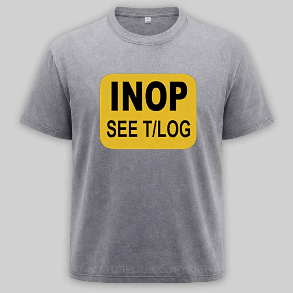 Maturelion INOP SEE T/LOG Washed T-shirt