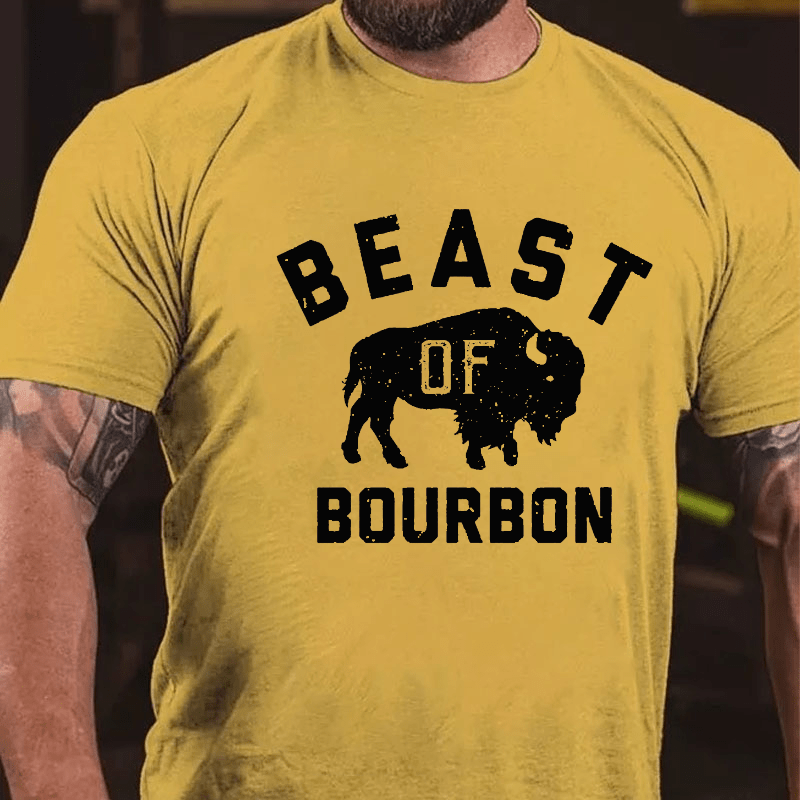 Beast of Bourbon Cotton T-shirt-Maturelion