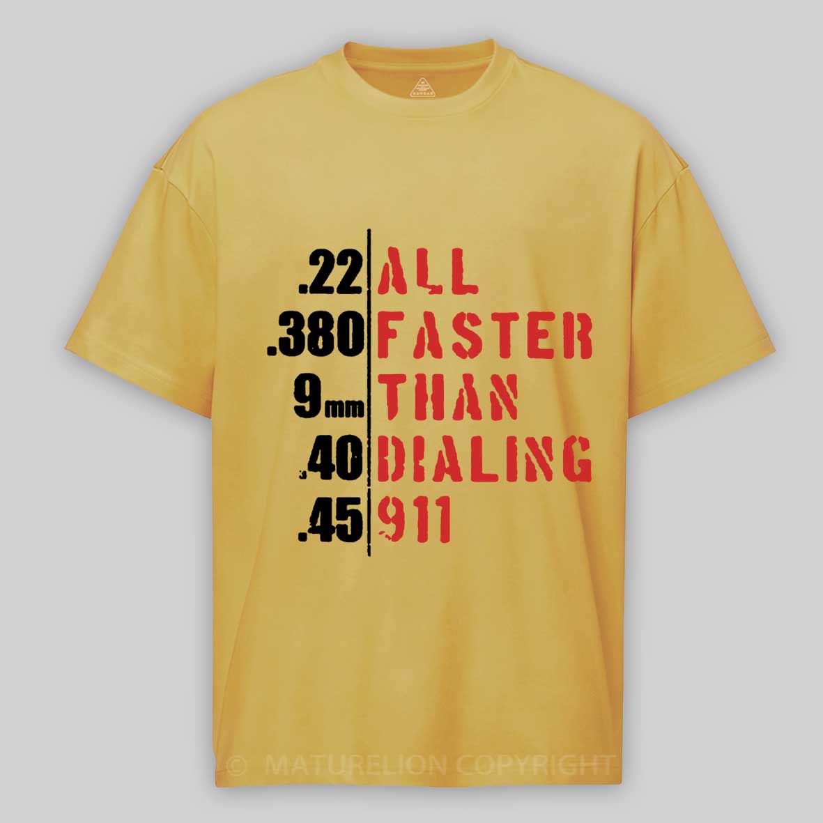 Maturelion Men's T-shirt All Faster Cotton T-shirt