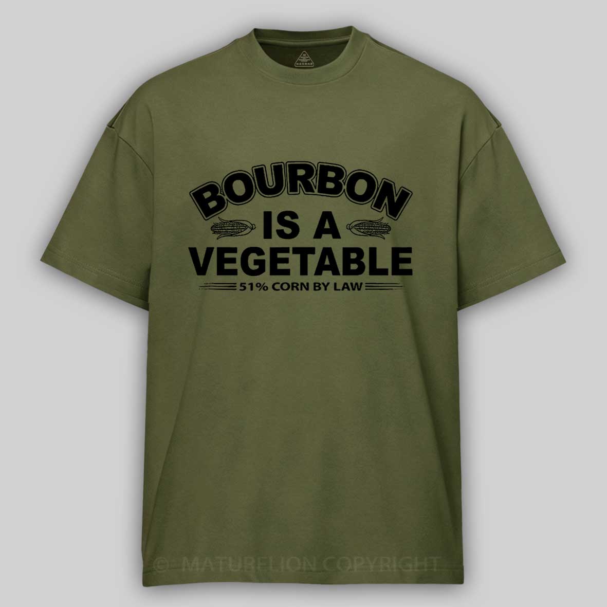 Bourbon Is A Vegetable 51% Corn By Law Cotton T-shirt 