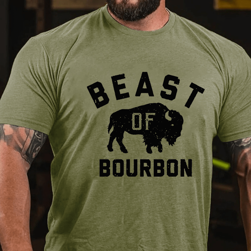 Beast of Bourbon Cotton T-shirt-Maturelion