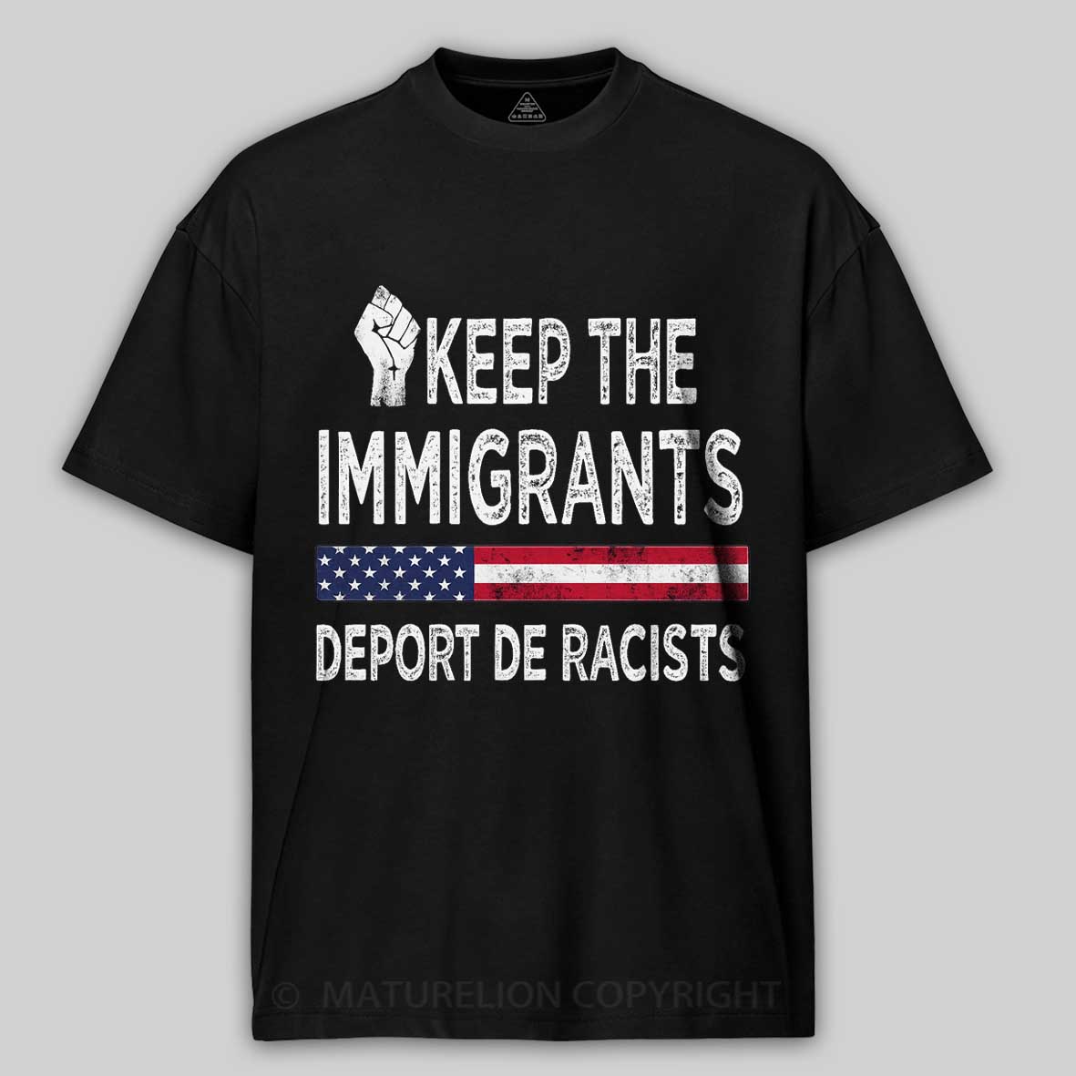 Maturelion The immigrants Cotton T-shirt