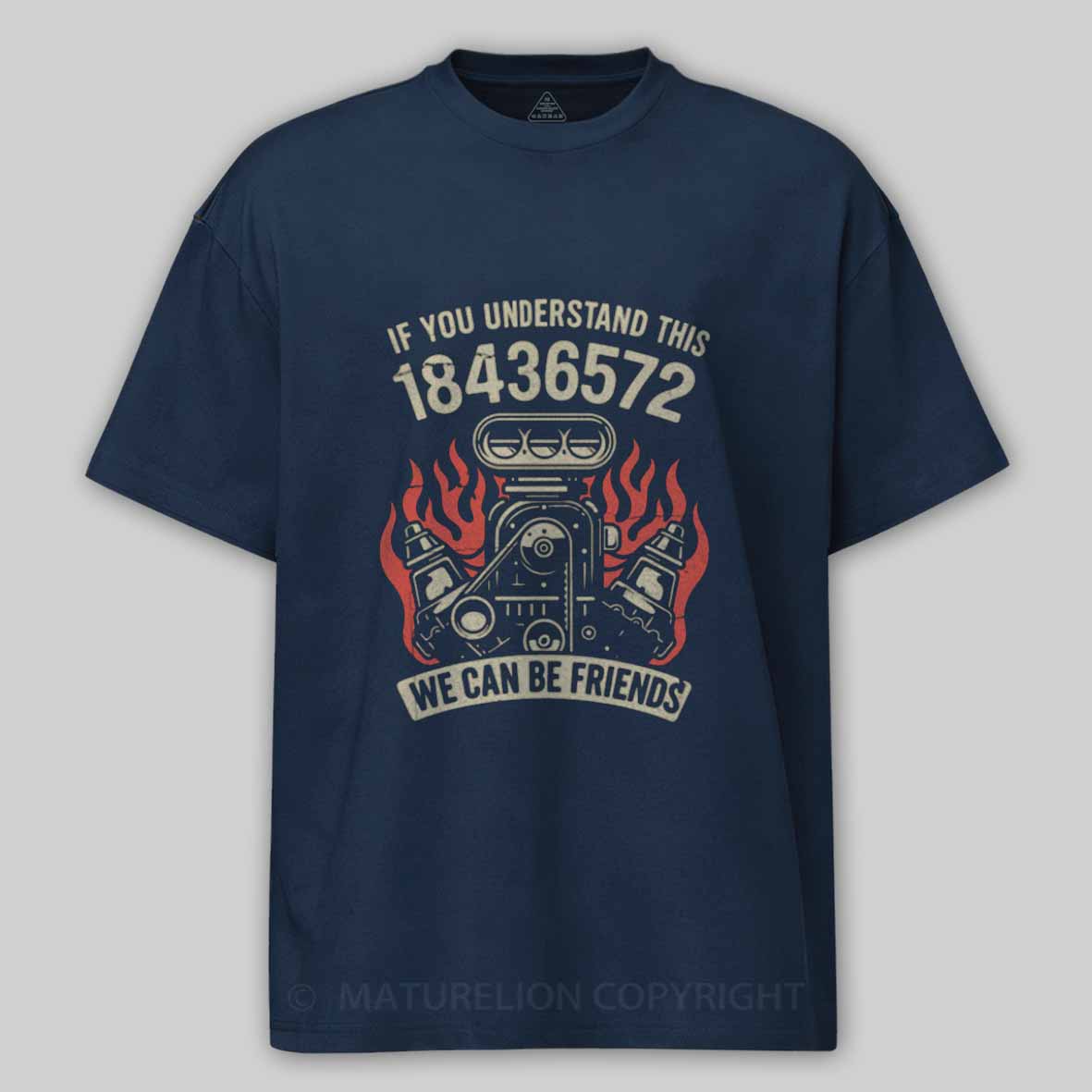 Maturelion 1-8-4-3-6-5-7-2-Firing-Order Cotton T-shirt