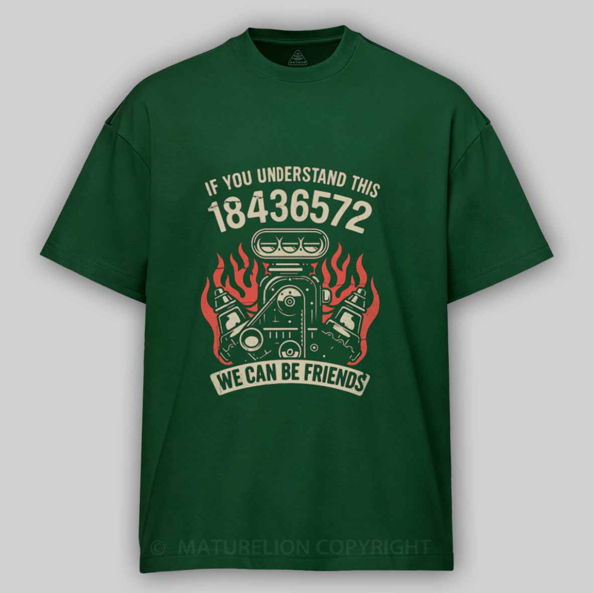 Maturelion 1-8-4-3-6-5-7-2-Firing-Order Cotton T-shirt