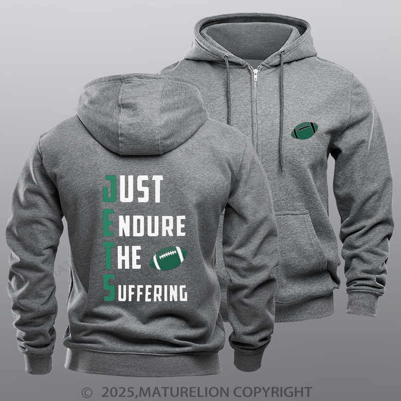 Maturelion Super Bowl Hoodie The Suffering Funny Fleece Zipper Hoodie