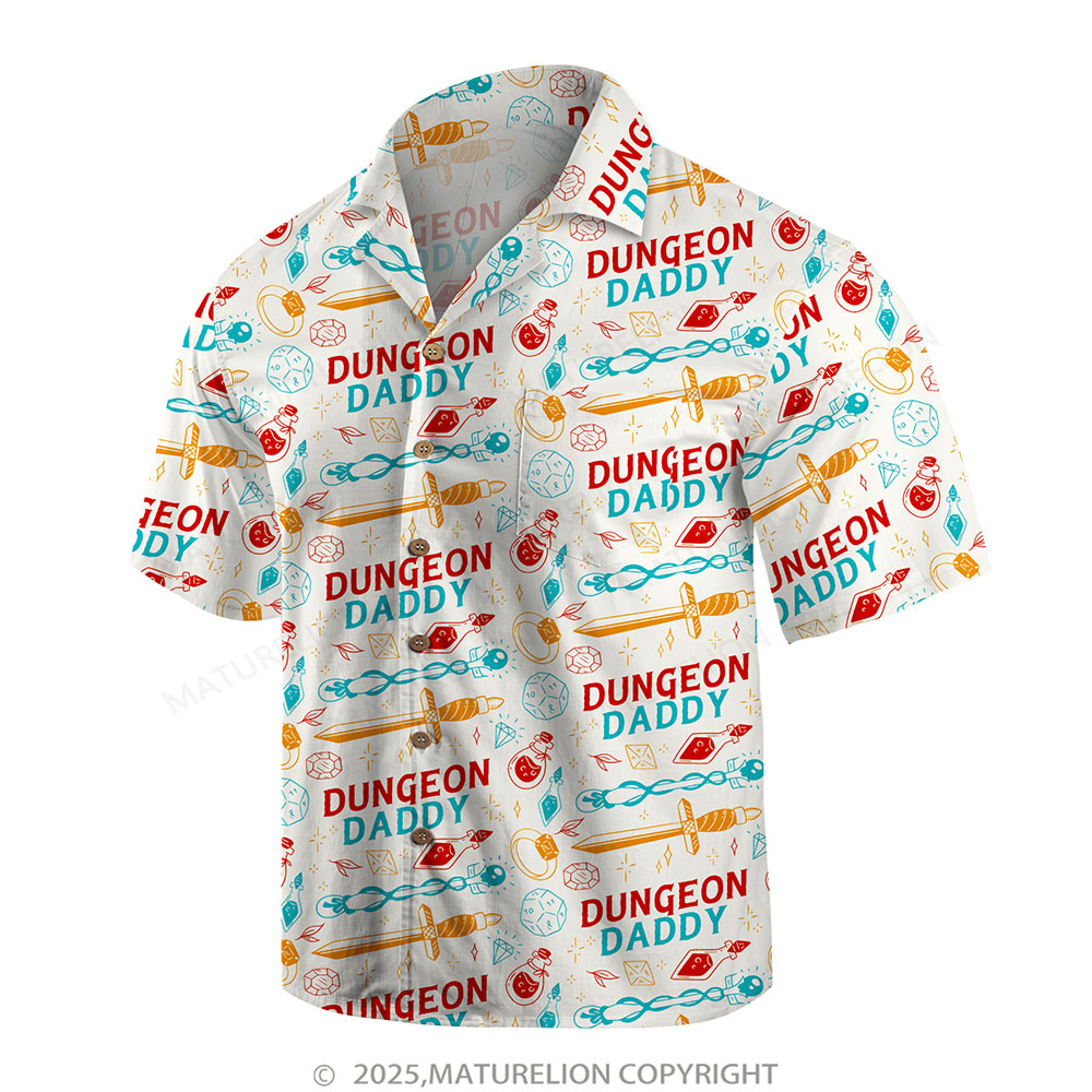 Maturelion Aloha Shirts Dungeon Daddy Design Hawaiian Shirt