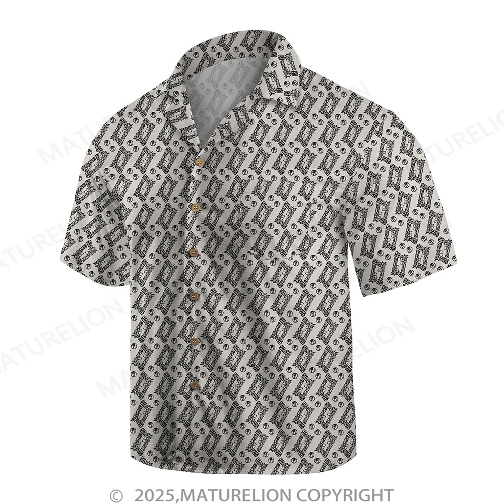 Maturelion Men's Hawaiian Shirt Floral Rush Hawaiian Shirt