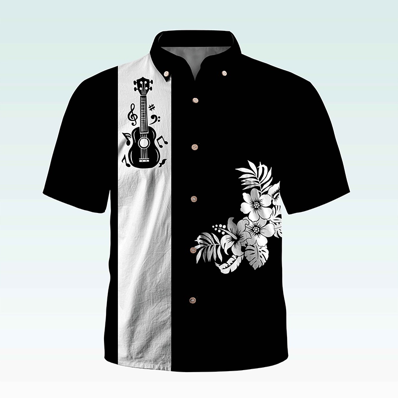 Maturelion Men's Button Pocket ShirtMen's Shirt Summer Shirt Casual Shirt