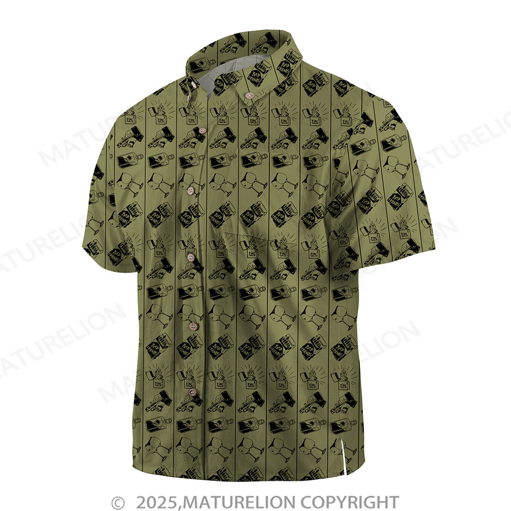 Maturelion Floral Rush Button Up Shirt