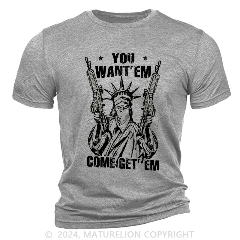Maturelion Come Get'Em Cotton T-Shirt