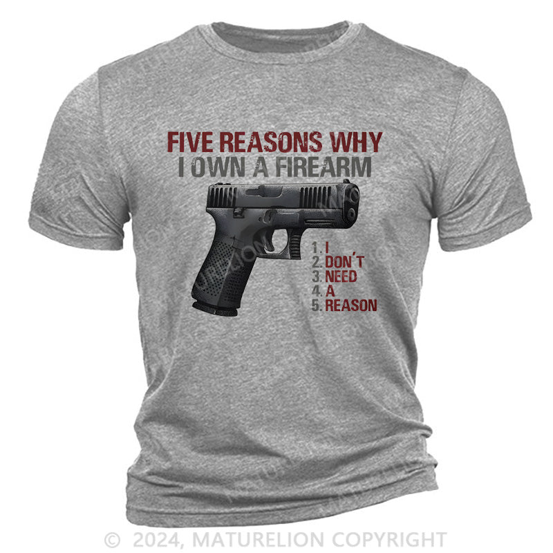 Maturelion I Don't Need A Reason Cotton T-Shirt