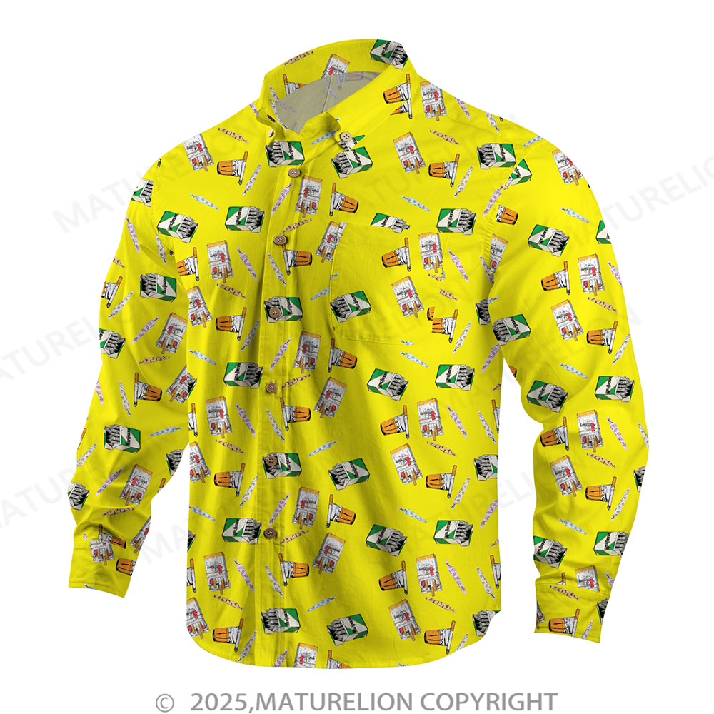 Maturelion Men's Button Pocket ShirtTropical Bliss and Endless Thrills Hawaiian Shirt