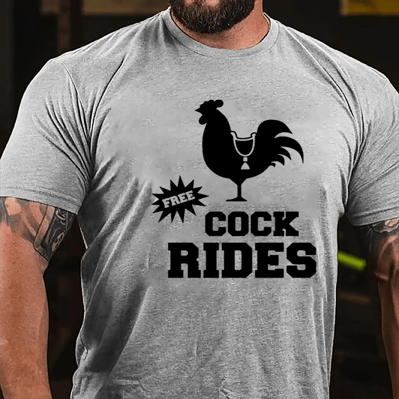 Free Cock Rides Cotton T-shirt-Maturelion