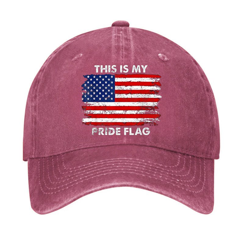 This Is My Pride Flag USA Flag Print Cap-Maturelion