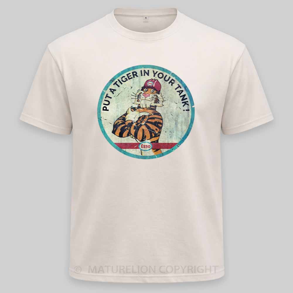 Maturelion Put a Tiger in Your Tank Washed T-shirt