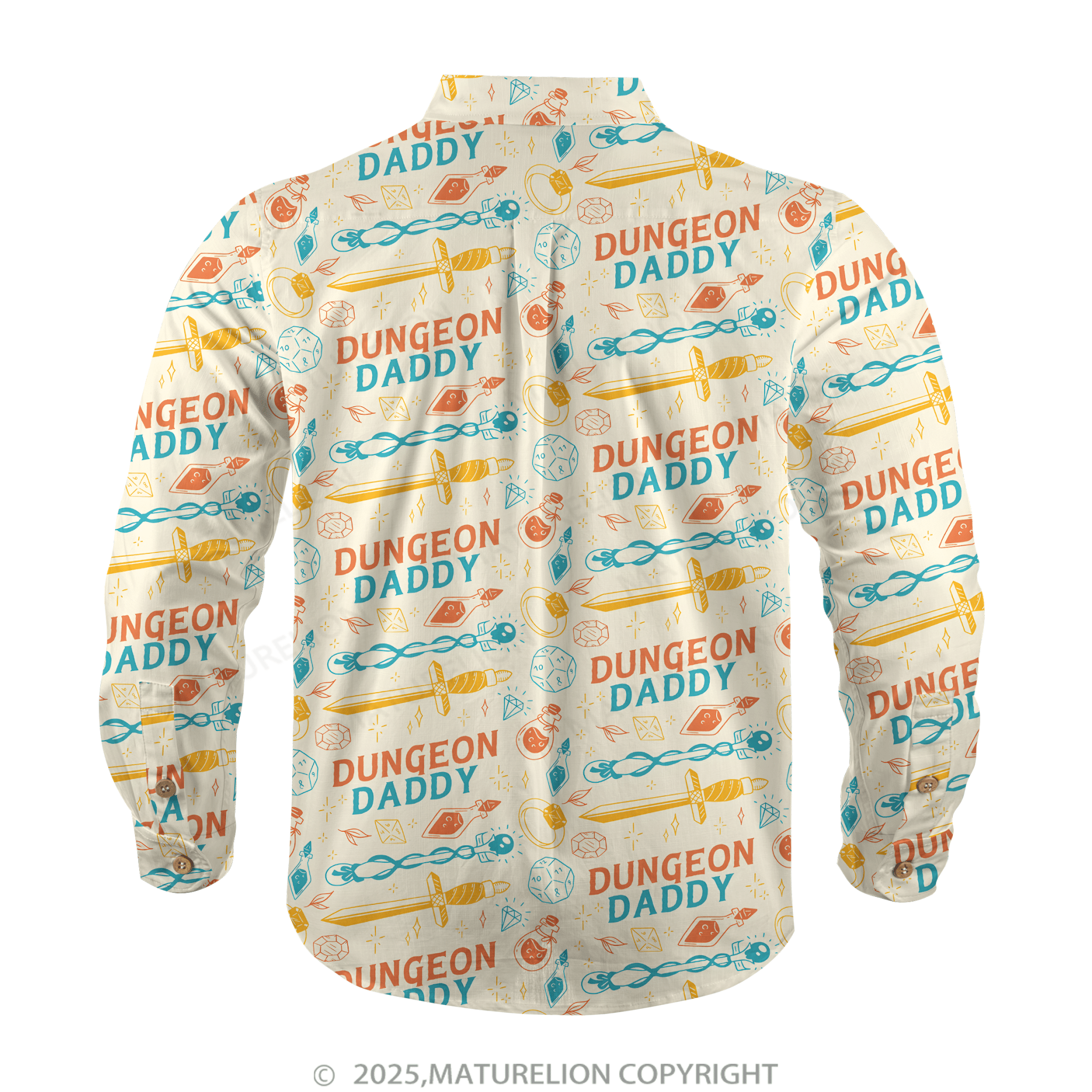 Maturelion Aloha Shirts Dungeon Daddy Inspired Hawaiian Shirt