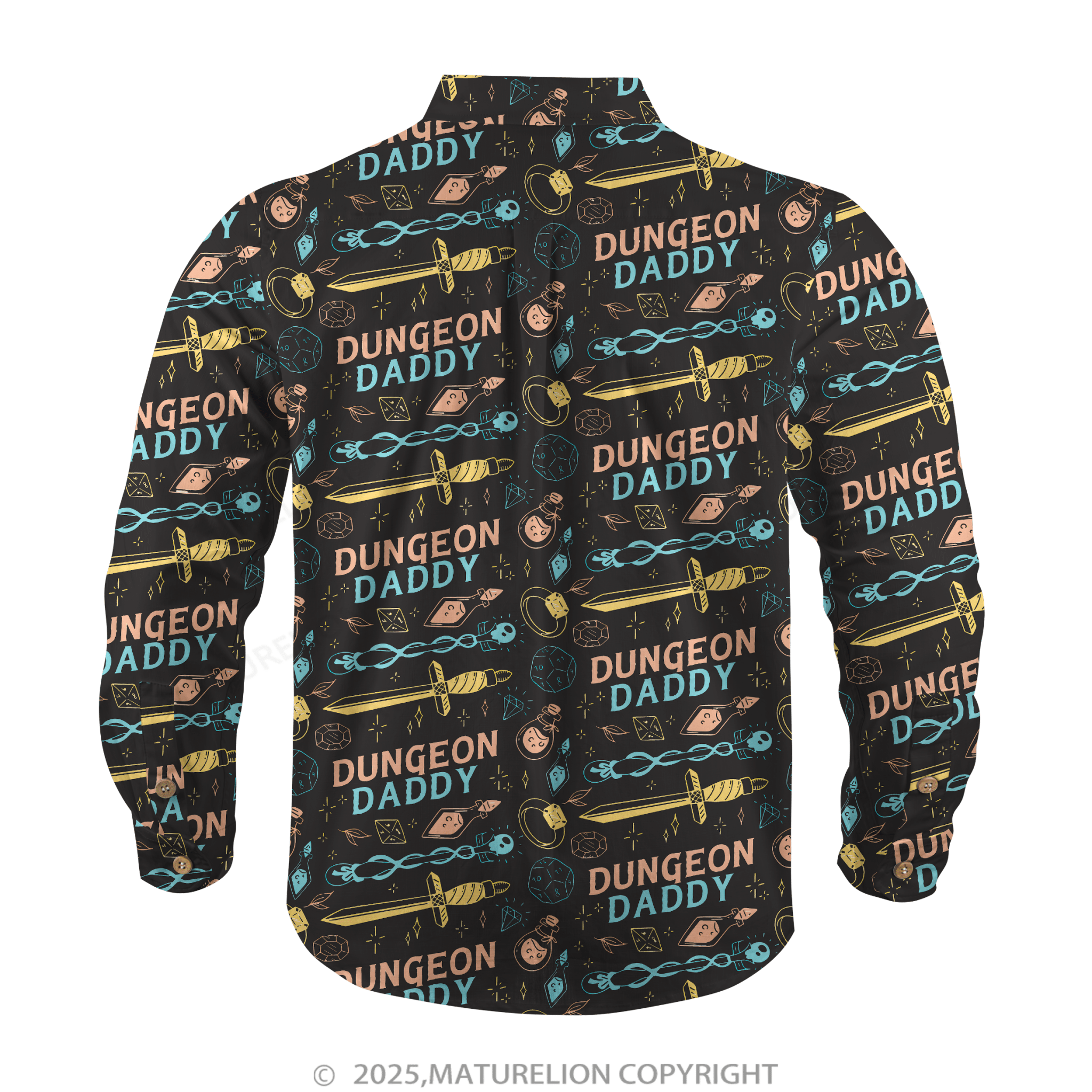 Maturelion Aloha Shirts Dungeon Daddy Inspired Hawaiian Shirt