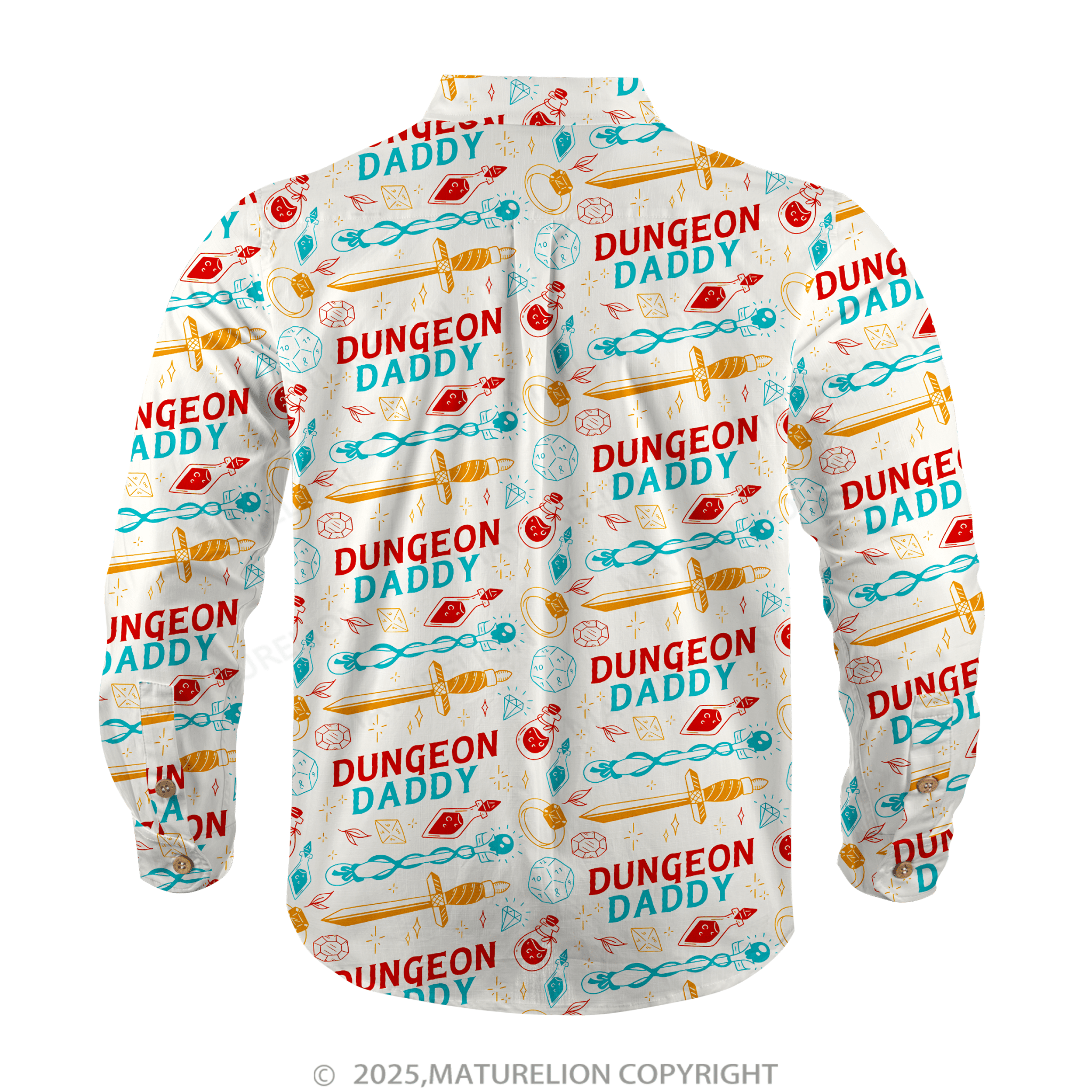 Maturelion Aloha Shirts Dungeon Daddy Inspired Hawaiian Shirt