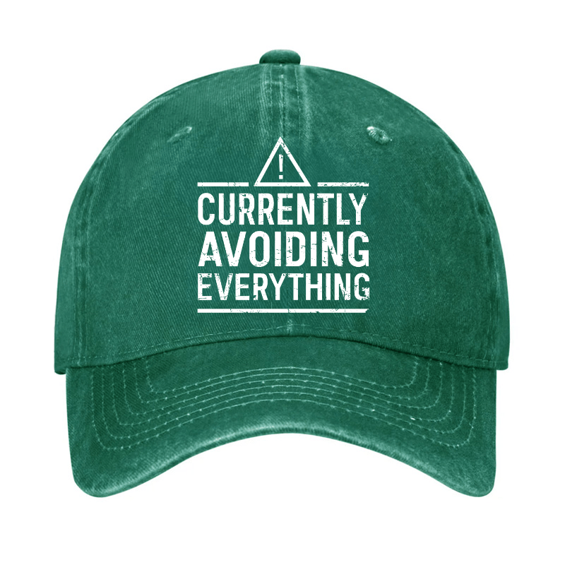 Currently avoiding everything Funny Sarcastic Cap-Maturelion