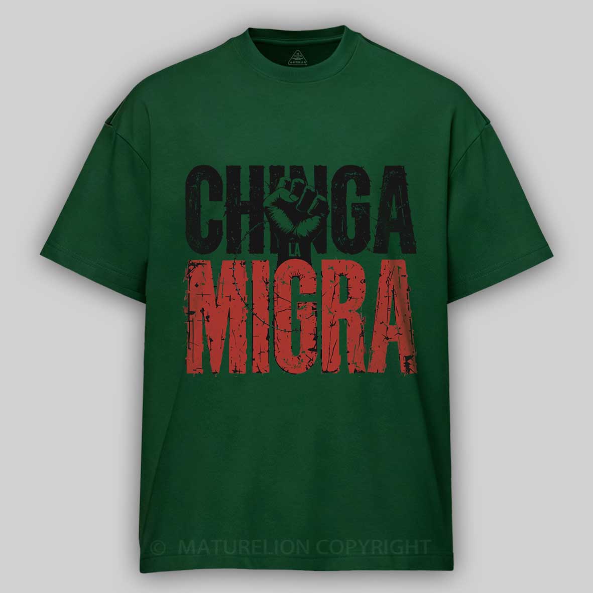 Maturelion Chinga La Migra Anti-ICE Cotton T-shirt