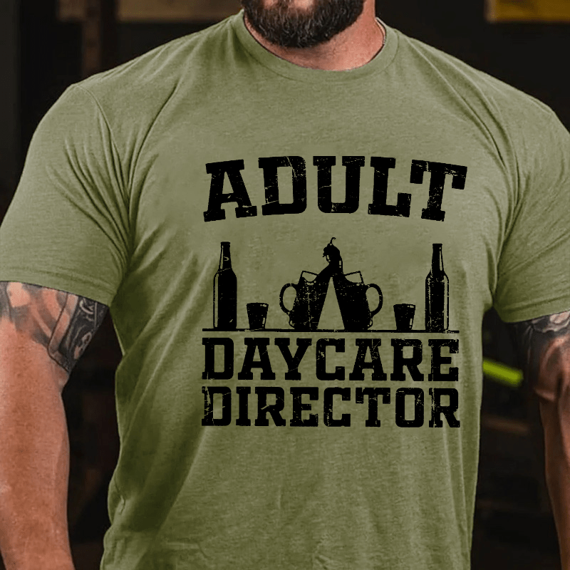Adult Daycare Director Cotton T-shirt-Maturelion