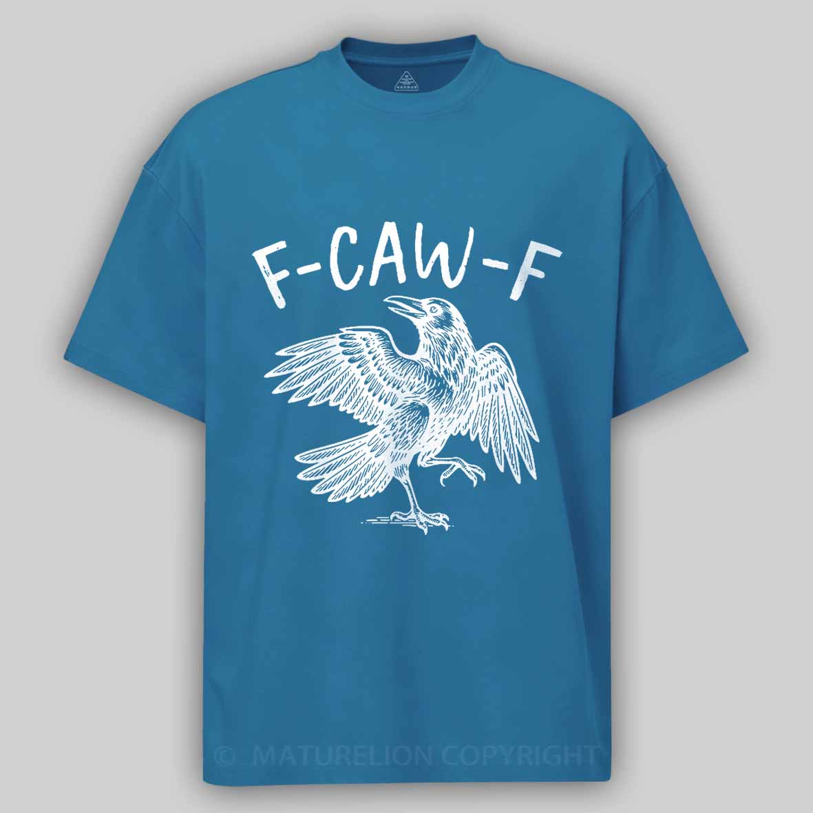 Maturelion Men's T-shirt F-Caw-F Cotton T-shirt