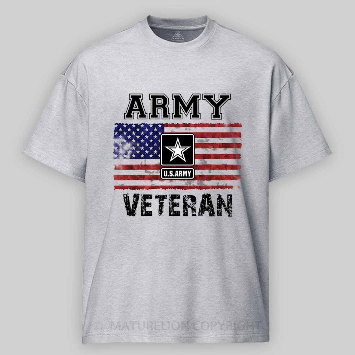 Army U.S.Army Veteran 4th of July Cotton T-shirt