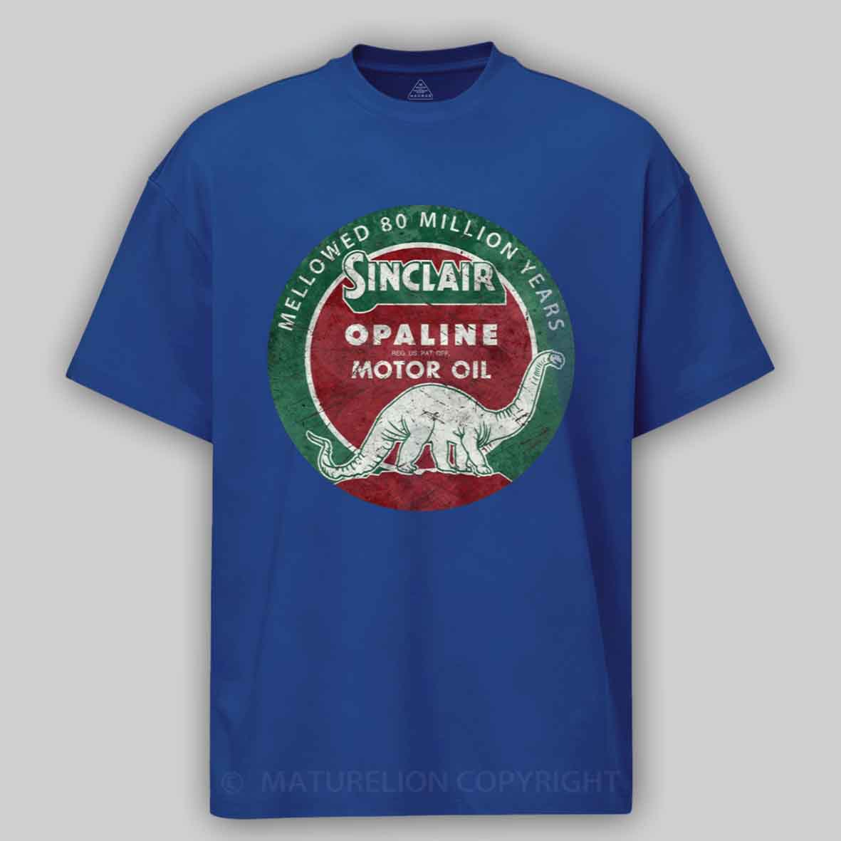 Maturelion Diplodocus Motor Oil V01 Cotton T-shirt