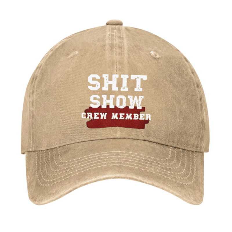 Shit Show Crew Member Cap (Free Customization)-Maturelion