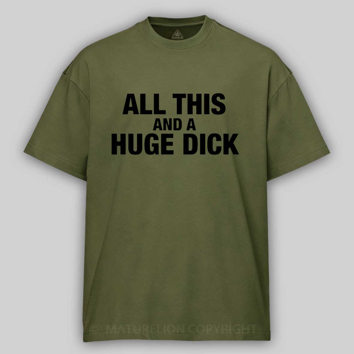 All This And A Huge Dick Men's Cotton T-shirt-Maturelion
