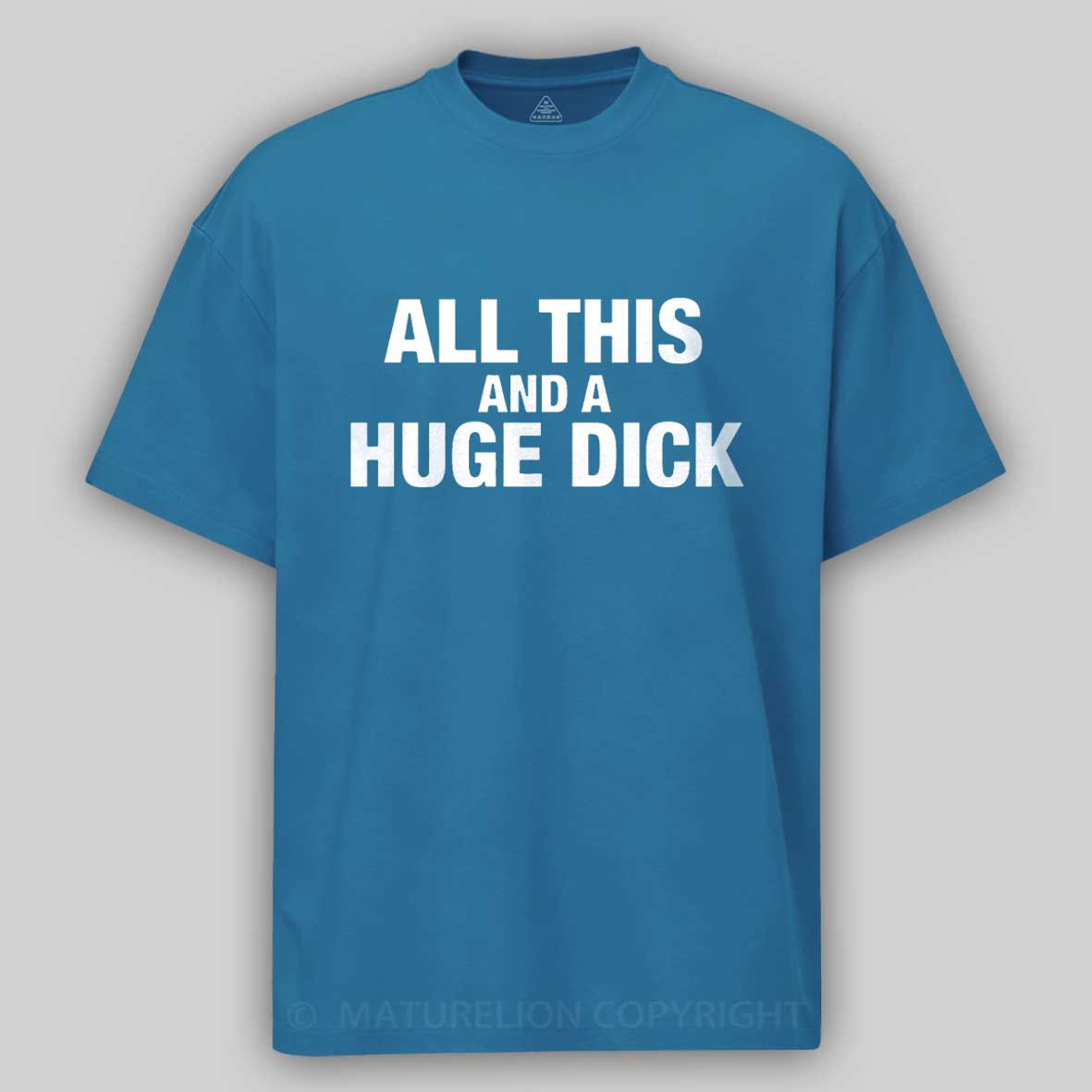 All This And A Huge Dick Men's Cotton T-shirt-Maturelion