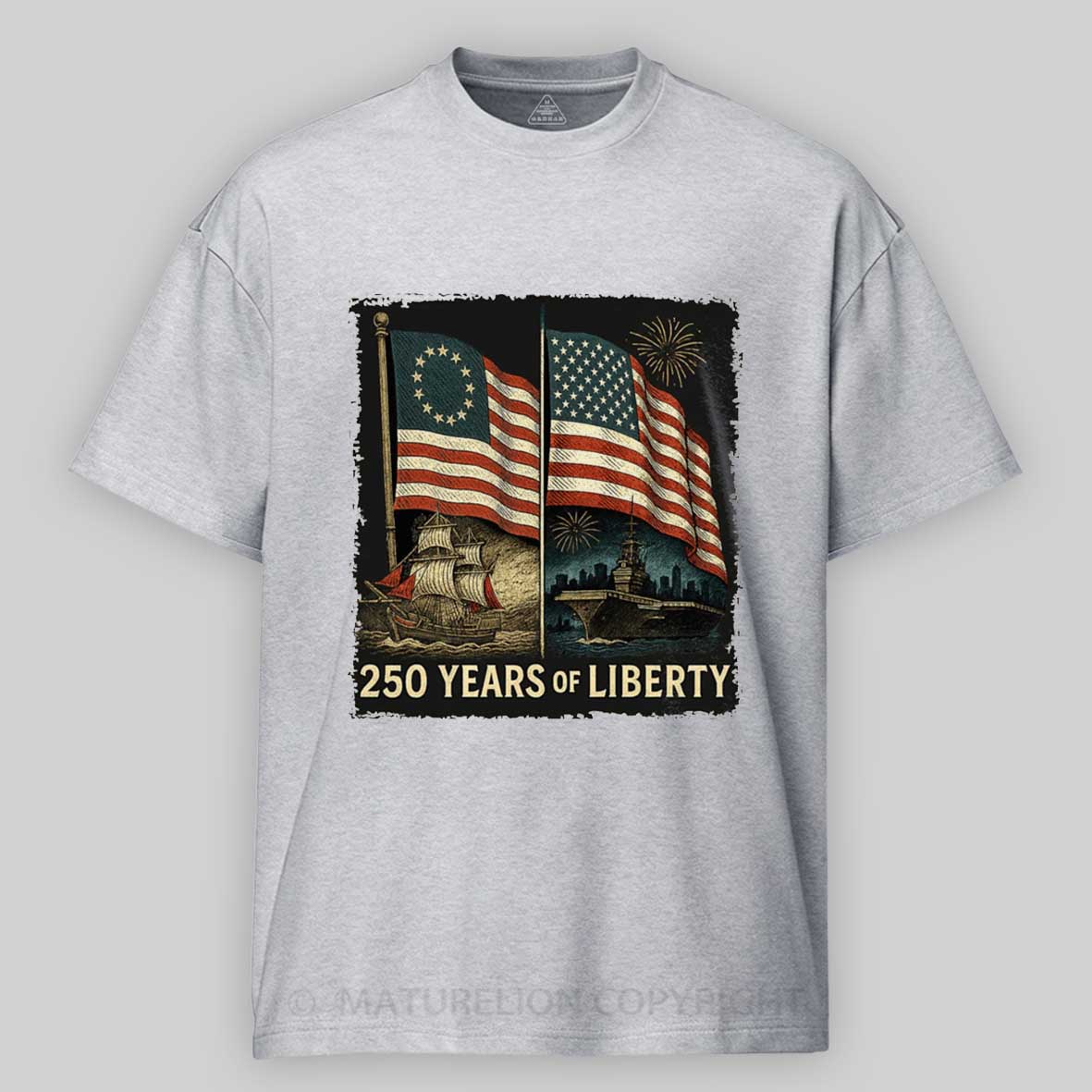 Maturelion 250 Years Of Liberty 250Th Anniversary T-shirt 
