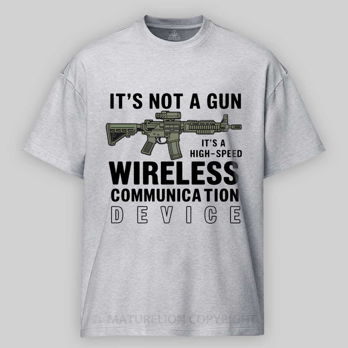 Maturelion Its Not A Gun Meme - Sarcastic Gun Gift -Its Not A Gun Cotton T-shirt