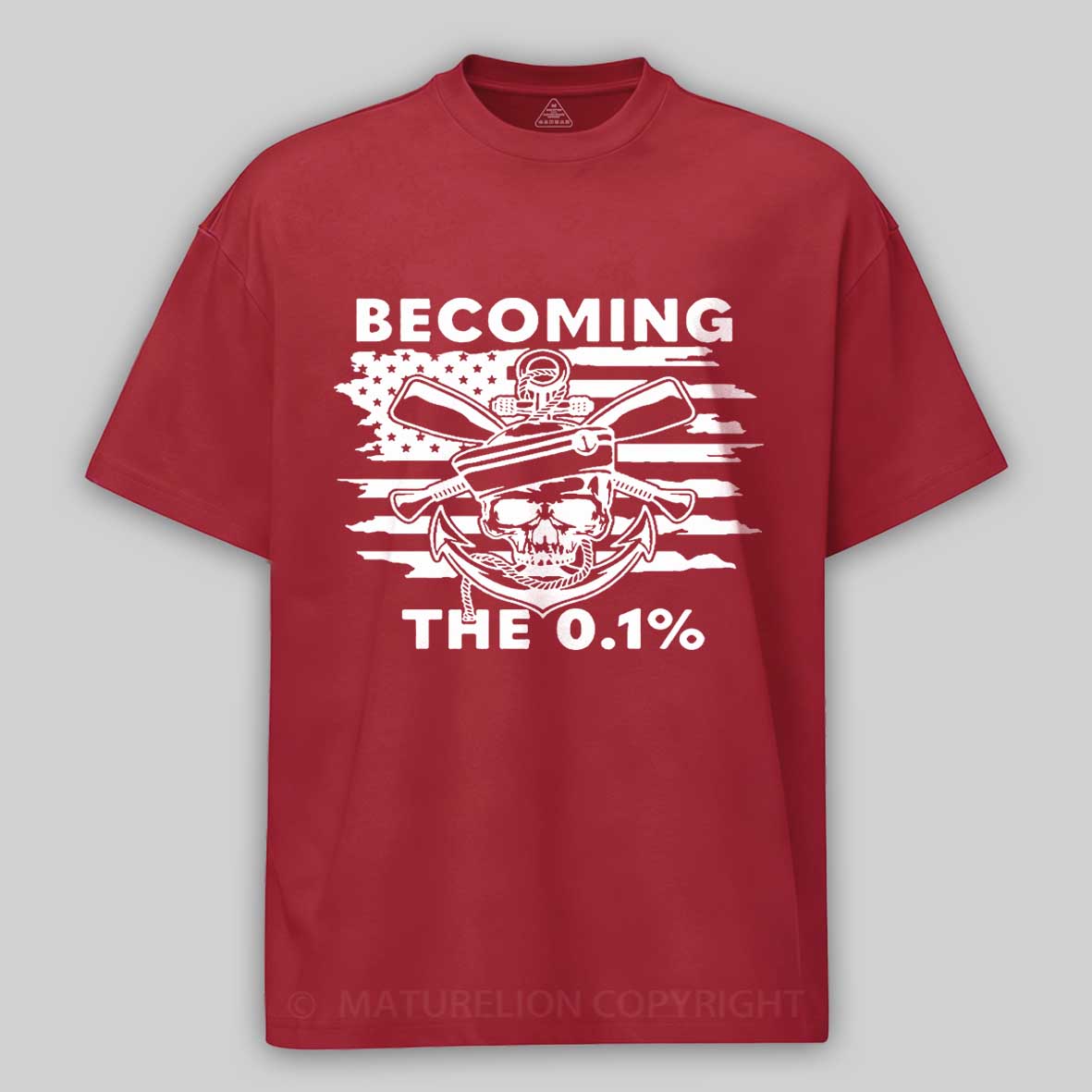 Maturelion Men's T-Shirt Becoming The 0.1% Cotton T-Shirt