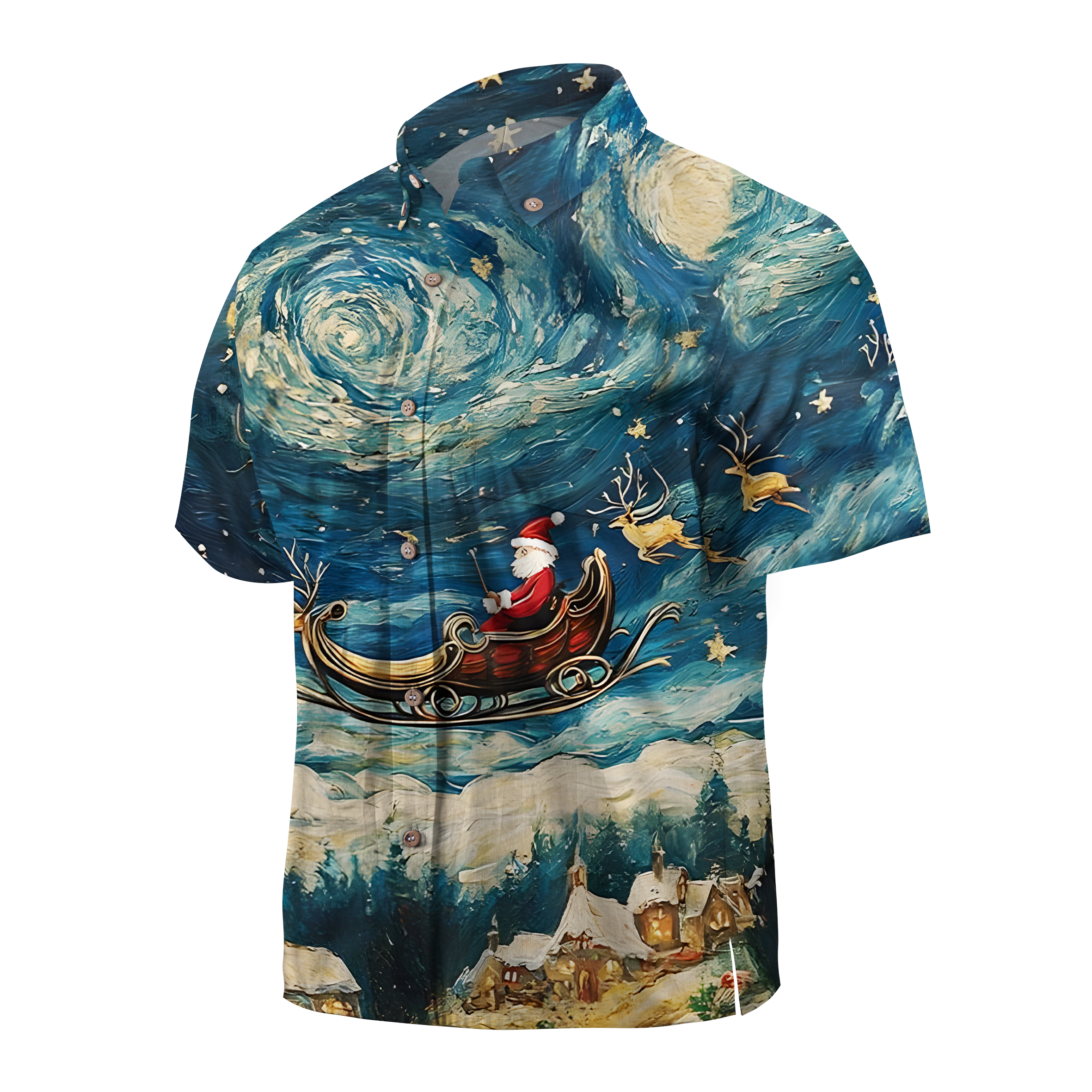 Maturelion Christmas Santa Claus Funny Hawaiian Shirt