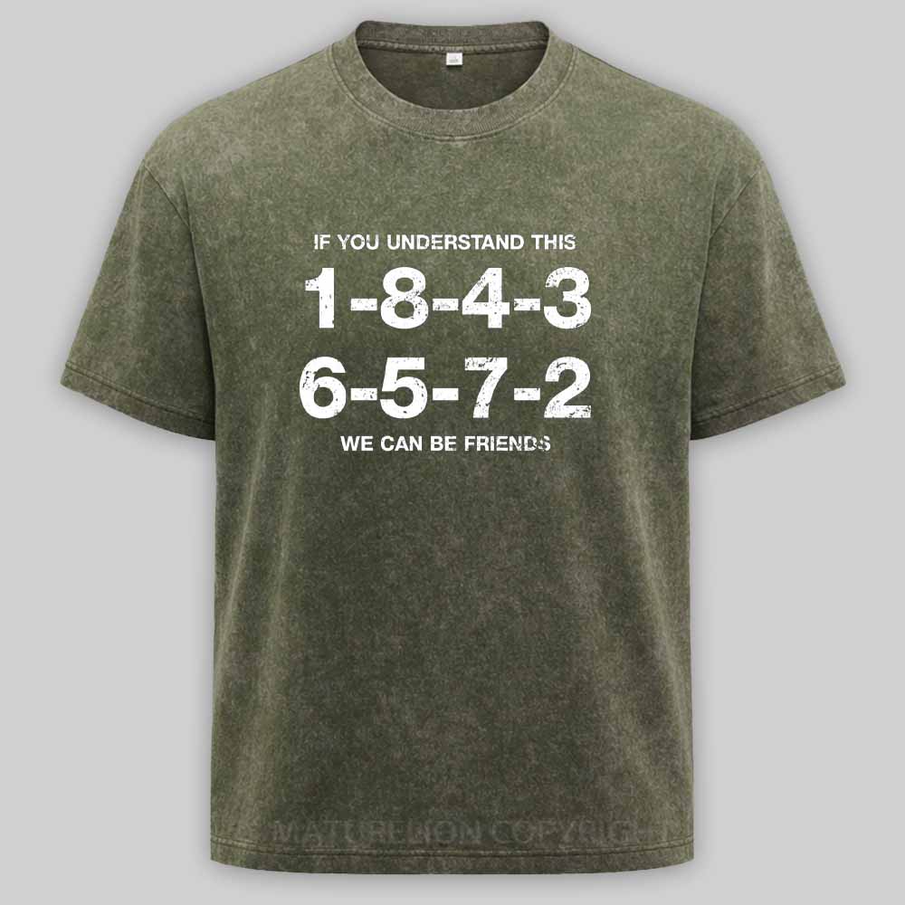 Maturelion 1-8-4-3-6-5-7-2 Firing Order Washed T-shirt