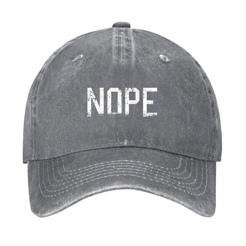 Nope Funny Sarcastic Cap-Maturelion