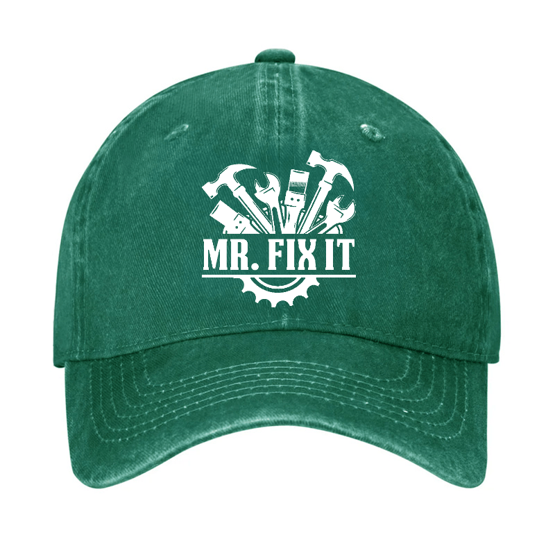 Mr. Fix It Funny Dad Gift Baseball Cap-Maturelion