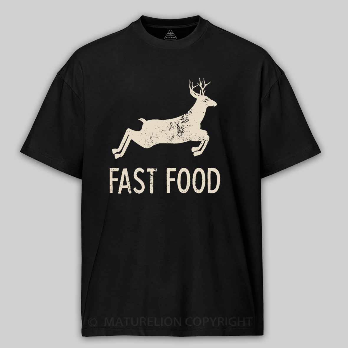 Maturelion Fast Food Funny Men Hunting Unisex Cotton T-shirt 