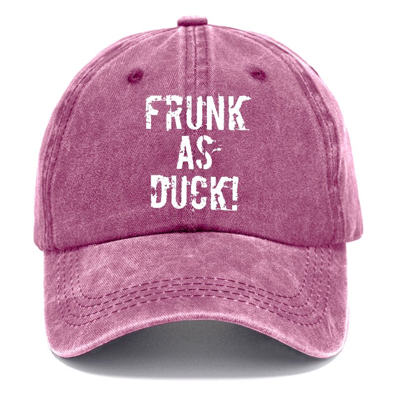 Frunk As Duck Funny Drunk Print Cap-Maturelion