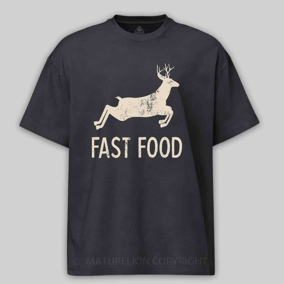 Maturelion Fast Food Funny Men Hunting Unisex Cotton T-shirt 