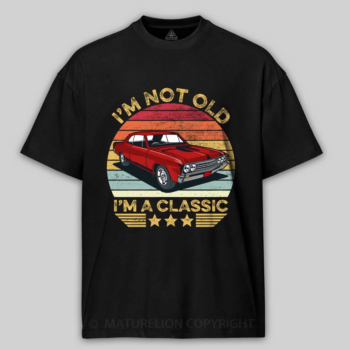 Maturelion I'm Not Old I'm A Classic Funny Car Graphic Cotton T-shirt