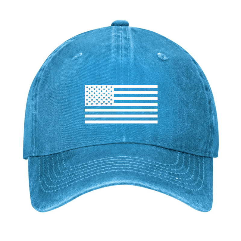 Classic American Flag Print For Men Cap-Maturelion