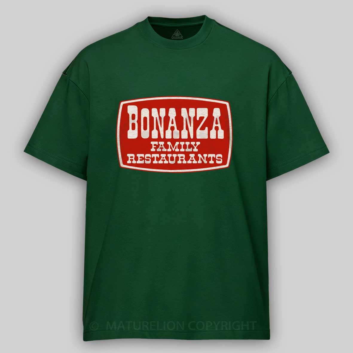 Maturelion Bonanza Family Restaurants Funny Movie T-shirt