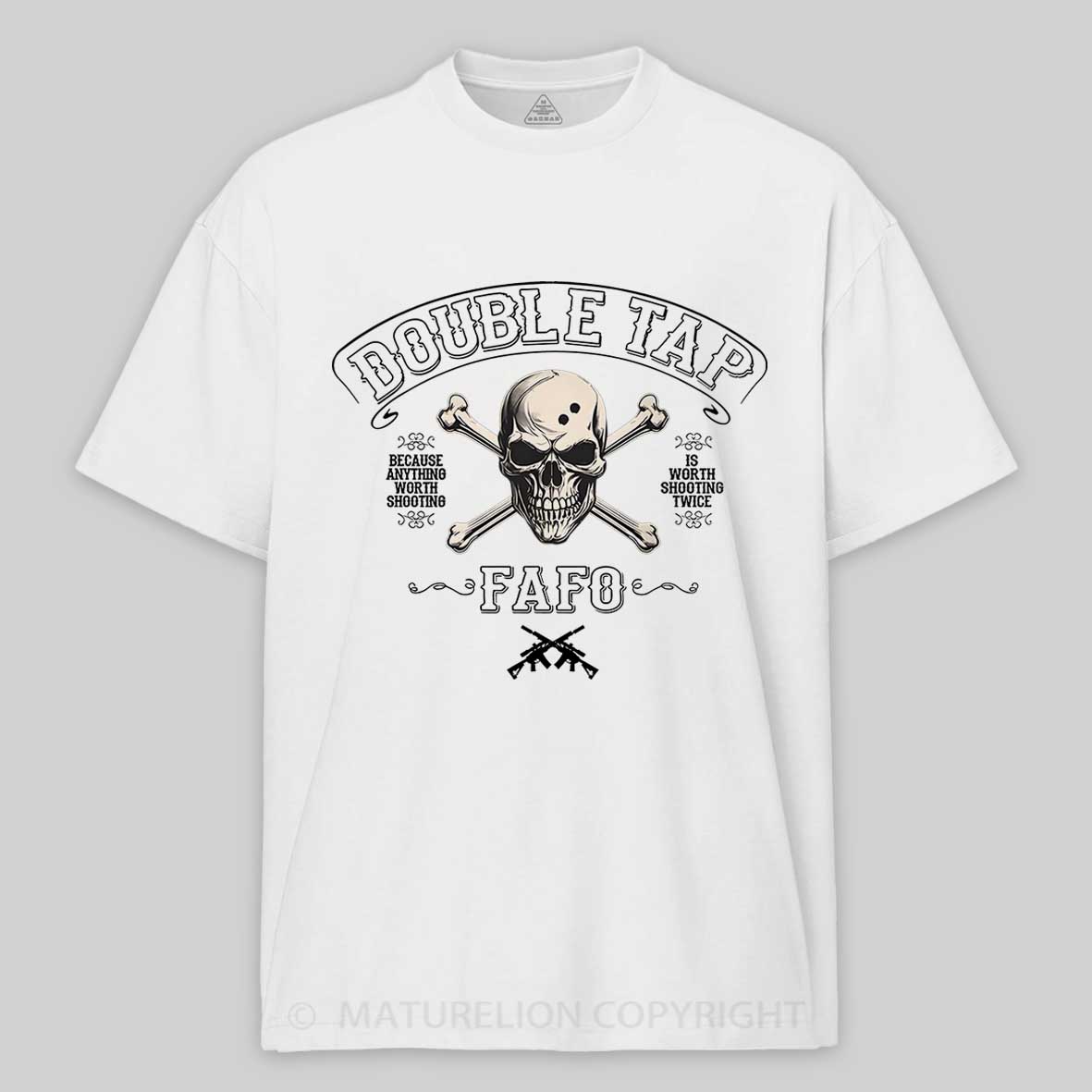 Maturelion Men's T-shirt Double Tap FAFO Cotton T-shirt